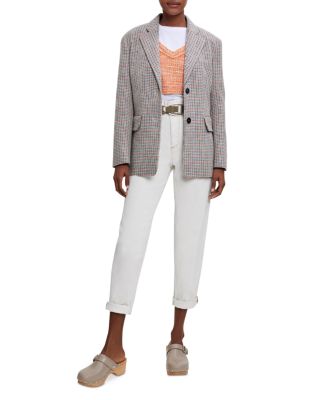 maje houndstooth blazer