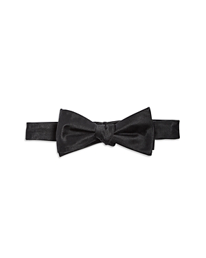 The Men's Store At Bloomingdale's Solid Silk Self Tie Bow Tie - 100% Exclusive In Black
