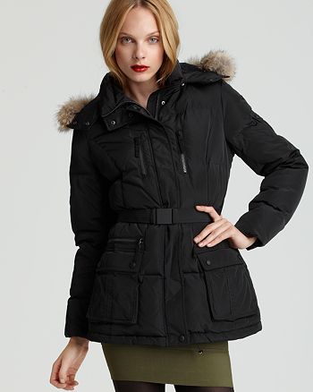 marc new york belted puffer coat