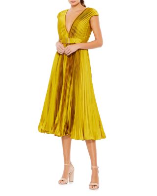 Mac Duggal - Pleated Midi Dress