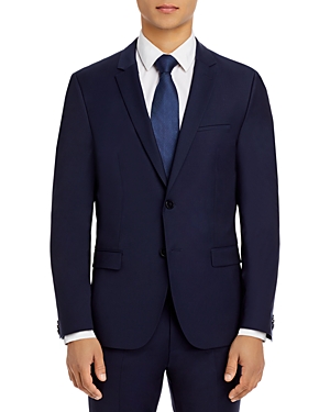 Shop Hugo Boss  Arti Stretch Wool Extra Slim Fit Suit Jacket In Navy
