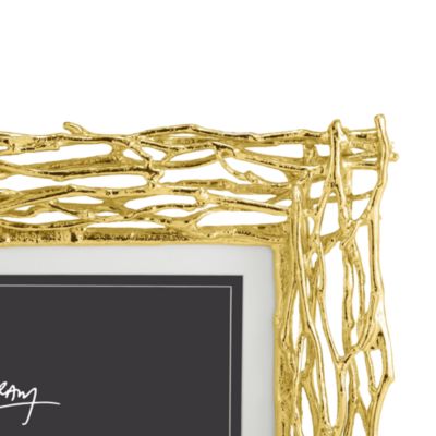 Gold-Tone Twig Frame, 7&amp;quot; x 5&amp;quot;