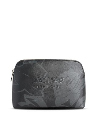 ted baker black floral makeup bag