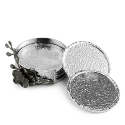 Michael Aram Black Orchid Coasters, Set of 6