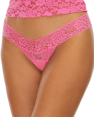 Hanky Panky Low-rise Thong In Dream House Pink