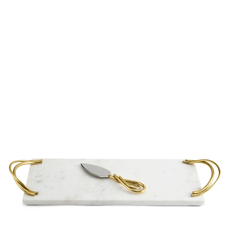 Michael Aram Calla Lily Small Cheese Board With Spreader In White