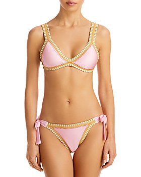 Victoria's Secret Swim Swim Shimmer Bralette Bikini Top - Beige