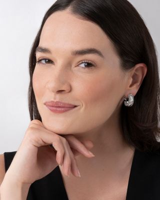 LAGOS Caviar Hoop Earrings in Sterling Silver