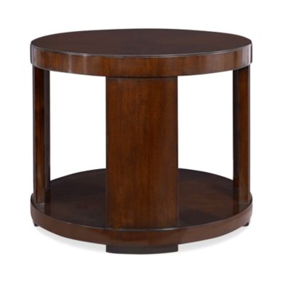 modern drum end table