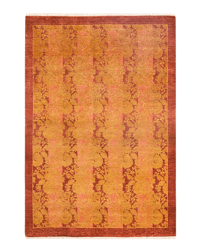 Adorn Handwoven Rugs Mogul M1574 4'1" x 6'1" Area Rug - Pink
