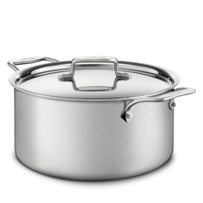 All-Clad - d5 Stainless Brushed 8-Quart Stock Pot with Lid