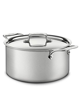 All-Clad - d5 Stainless Brushed 8-Quart Stock Pot with Lid