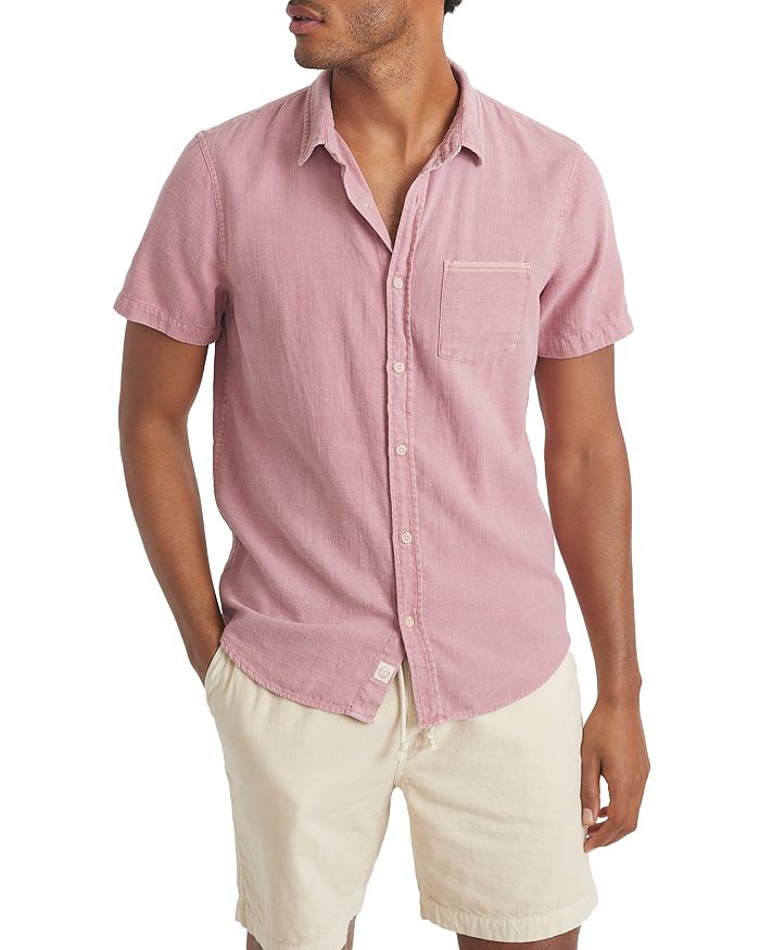Marine Layer Selvage Cotton Short Sleeve Shirt | Bloomingdale's