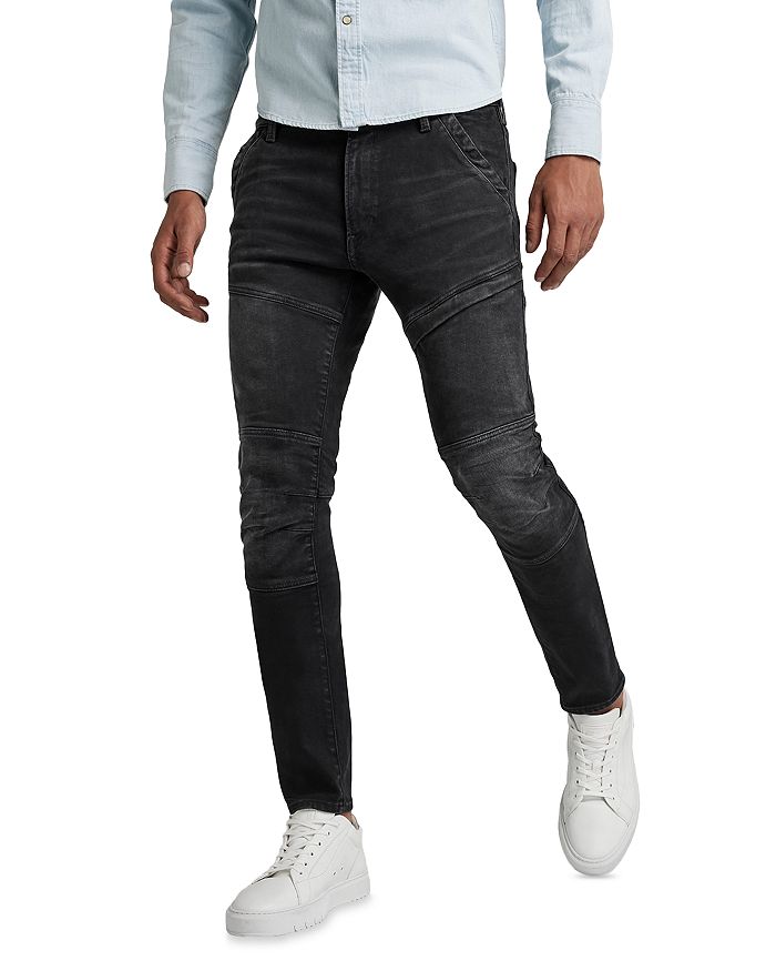 weduwnaar knelpunt Sta op G-STAR RAW Rackam 3D Stretch Skinny Fit Jeans in Worn In Black Onyx |  Bloomingdale's