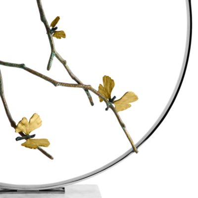 Butterfly Ginkgo 22" Moon Gate Sculpture