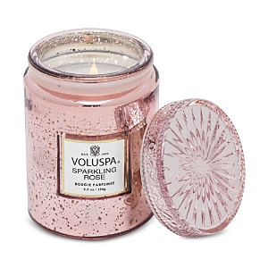 Voluspa Sparkling Rose Small Candle In Pink