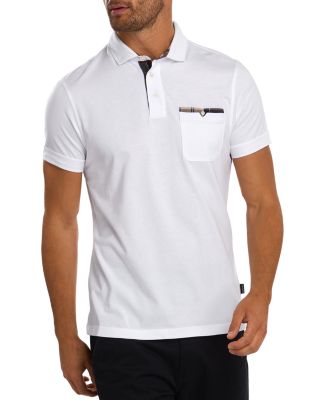 Barbour Corpatch Polo Shirt White