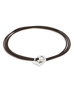 Uno de 50 On The Way Bundled Leather Choker Necklace, 14.5