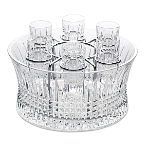 Waterford Lismore Diamond Vodka Chiller Set In Clear