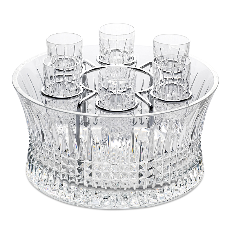 Waterford Lismore Diamond Vodka Chiller Set