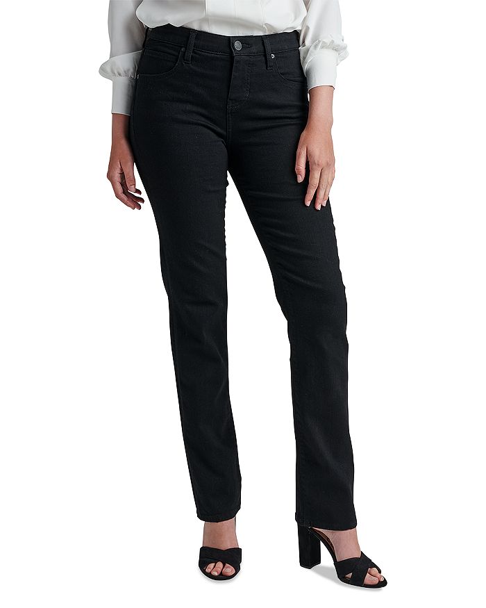 JAG Jeans Ruby Mid Rise Straight Jeans in Black Void | Bloomingdale's