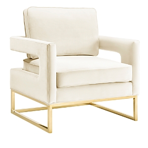 Shop Tov Furniture Avery Velvet Chair In Cream