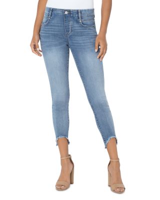 Liverpool Los Angeles Gia Glider Crop Skinny Jeans With Frayed