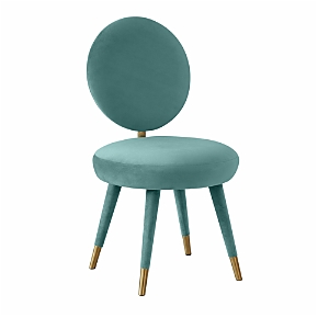 Tov Furniture Kylie Velvet Dining Chair In Sea Blue