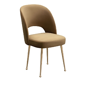 Tov Furniture Swell Velvet Chair In Cognac