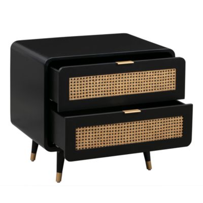 Christine Nightstand in Black