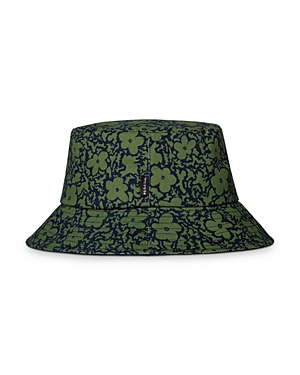 Paul Smith Flower Power Bucket Hat In Navy/green