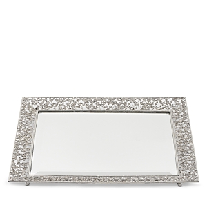 Shop Olivia Riegel Silver Isadora Beveled Mirror Tray