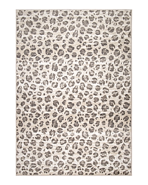 Shop Palmetto Living Orian Skins Snow Leopard Area Rug, 5'3 X 7'6 In Gray