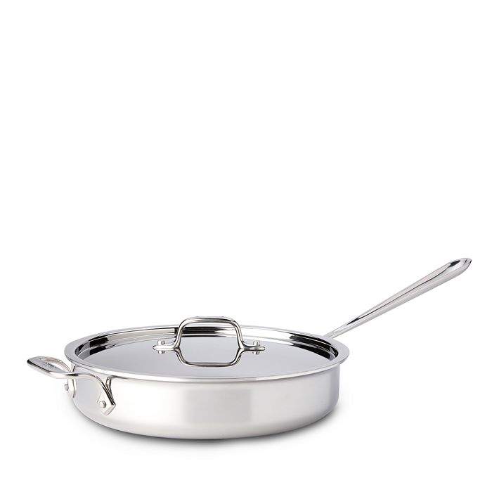 Stainless Steel Clad Saute Pan W/ Cover - 7-Quart