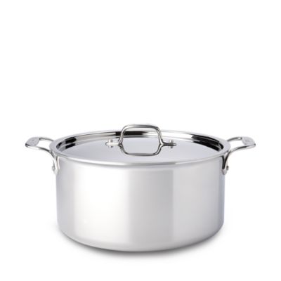 All-Clad - D3 Stainless Steel 8-Quart Stock Pot with Lid