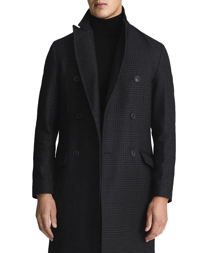 REISS Mirage Double Breasted Overcoat Bloomingdale s