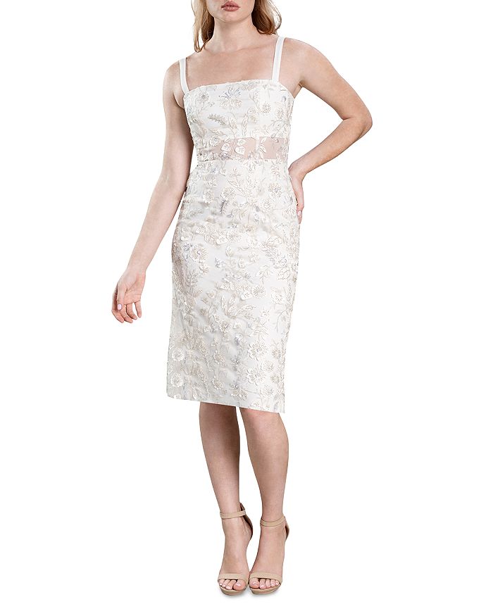 Dress the Population Willow Embroidered Sheath Dress Bloomingdale s