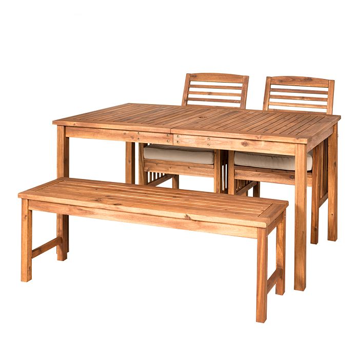 WALKER EDISON 4 Piece Modern Patio Dining Set | Bloomingdale's