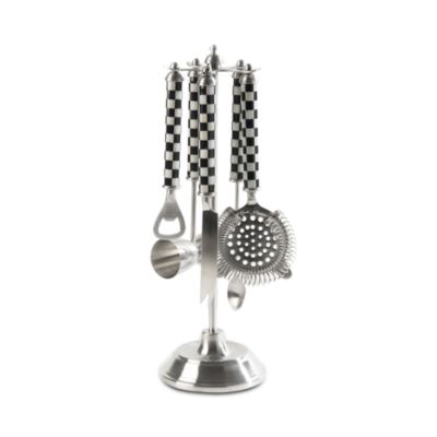 Courtly Check 5-Piece Bar Tool Set with Stand
