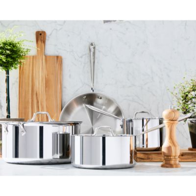 All Clad Stainless Steel 7-Piece Cookware Set - Exclusive