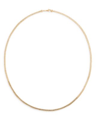 Men's 18K Yellow Gold Classic Chain Curb Link Necklace, 20"