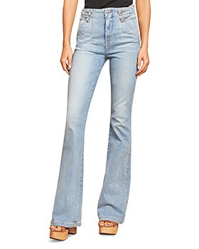Veronica Beard - Beverly Side Tab Flare Jeans in Lakeshore