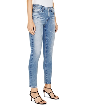 Ag Mari High Rise Cropped Slim Straight Jeans in 19 Years Skywalk