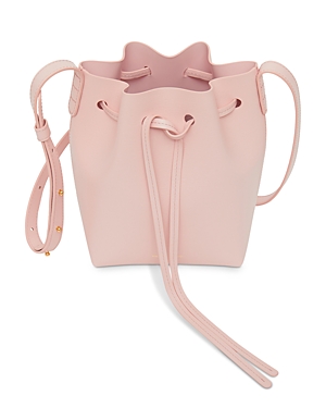 Shop Mansur Gavriel Mini Mini Bucket Bag In Dahlia