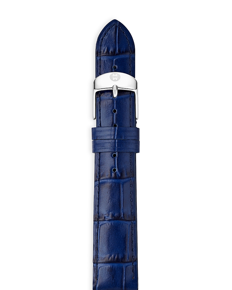 Michele Leather Watch Strap, 18mm