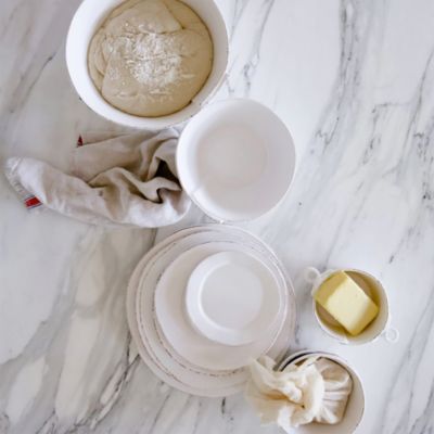 Lastra White Medium Stacking Serving Bowl