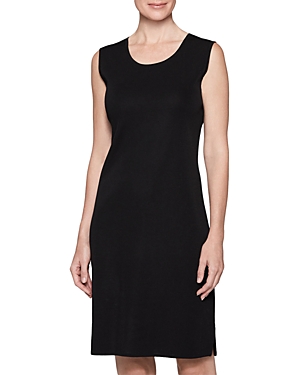 Misook Plus Size Pullover Sleeveless Tank Dress In Black