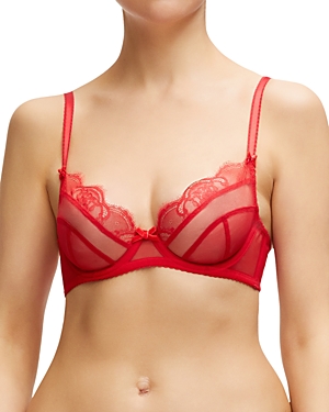 Dita Von Teese Muse Underwire Balconette Bra In Vermillion