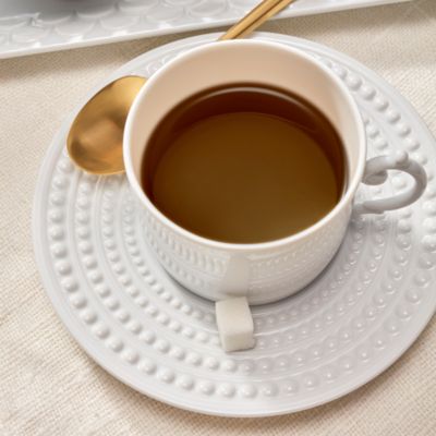 Perlee White Espresso Cup & Saucer