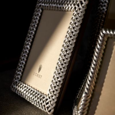 L&#39;Objet Platinum Braid Frame